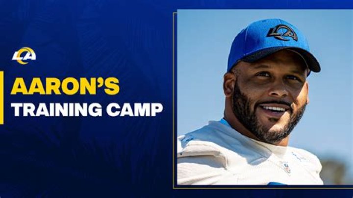 Aaron Donald at training