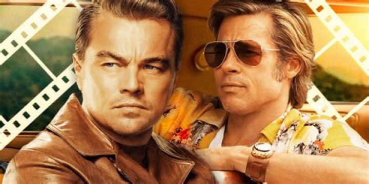Brad Pitt and Leonardo DiCaprio back in their car on the set of 'Once Upon a Time in Hollywood'