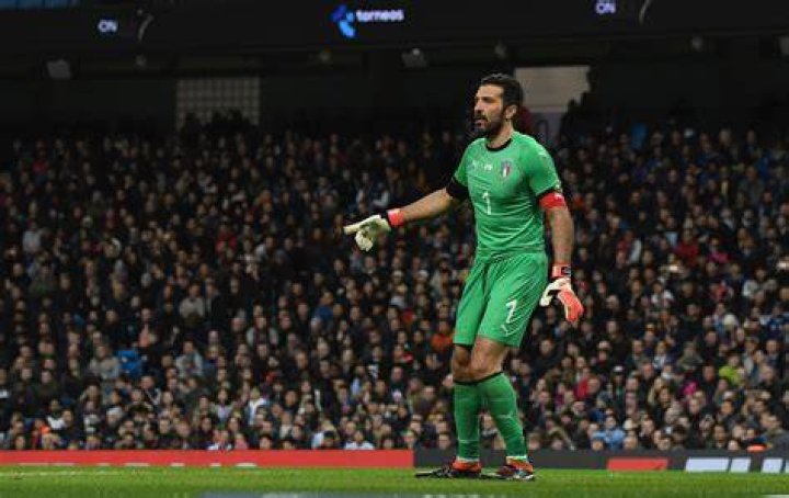 Buffon with Italy team