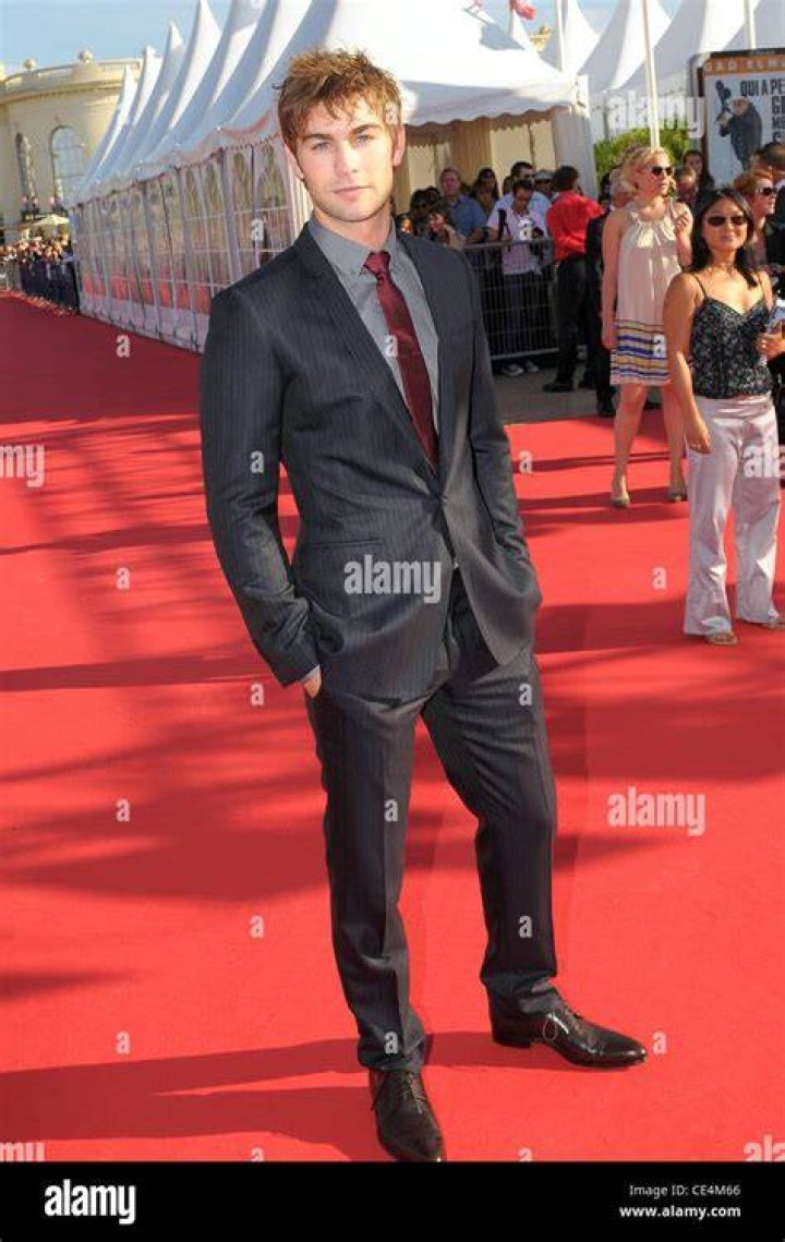 Chace Crawford and Hi Red Ferrari