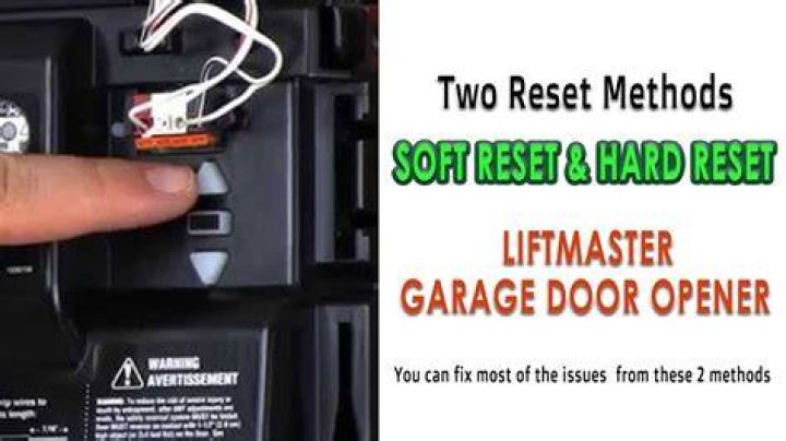 How do I reset my LiftMaster 877max?
