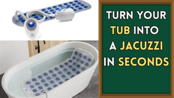 How do I turn my bath into a jacuzzi?
