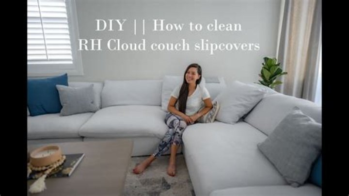 How do you clean a RH cloud couch?