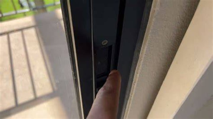 How do you unlock a sliding window from the outside?