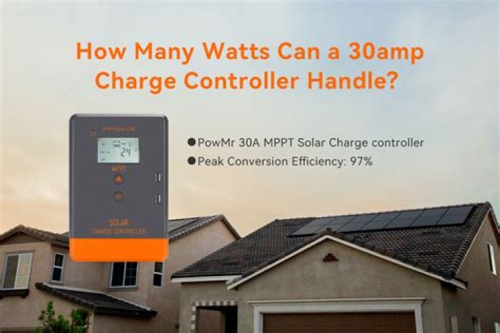 How many watts can a 30 amp solar controller handle?