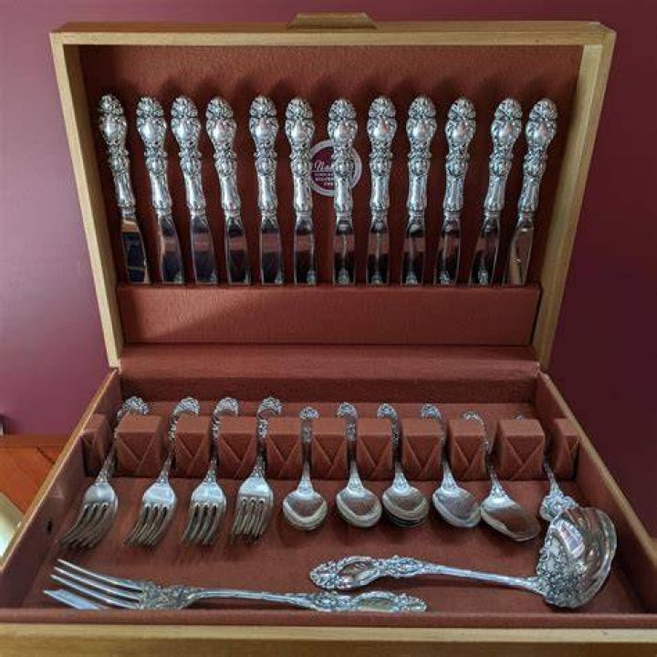 How much is an antique silverware set worth?