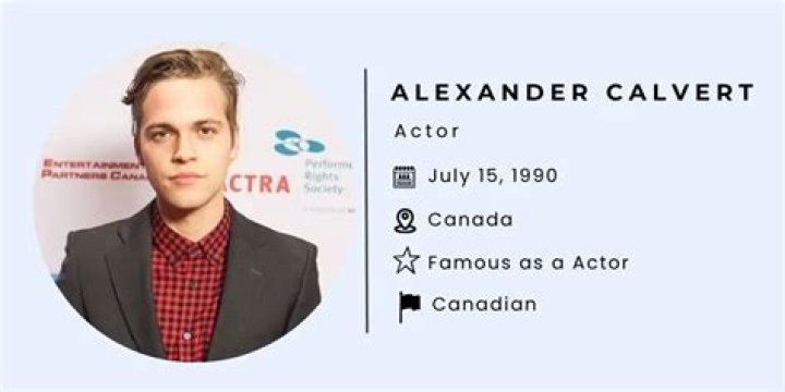 How old is Alexander Calvert?