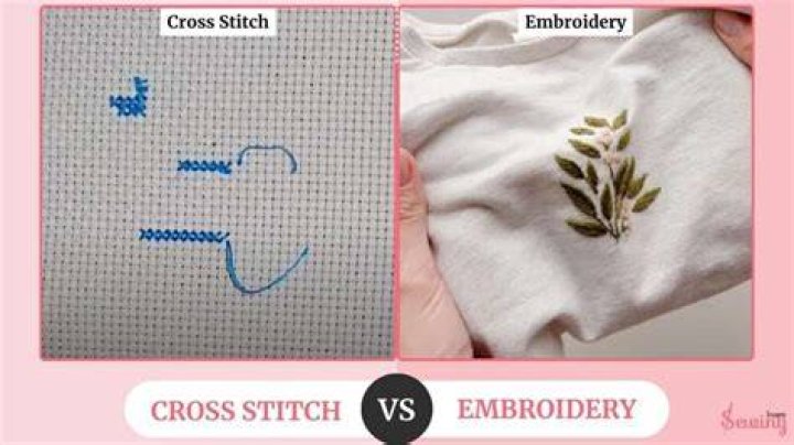 Is cross stitching the same as embroidery?