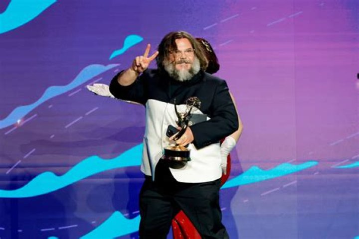 Jack Black in an awards show.
