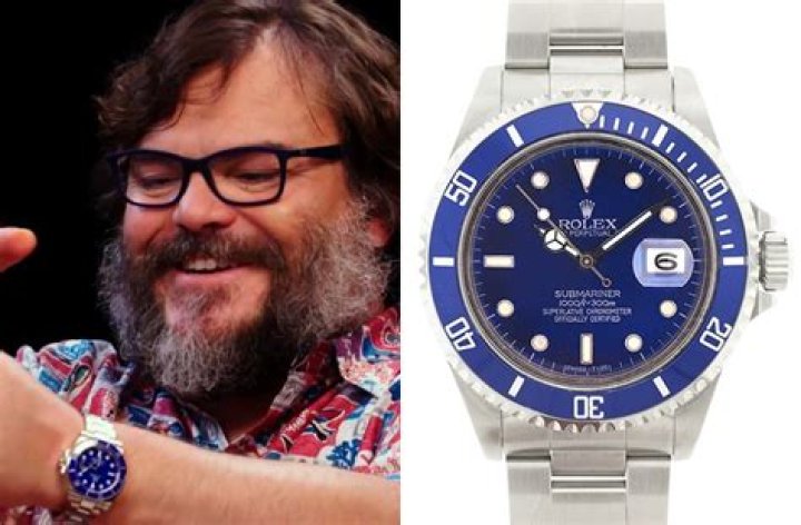 Jack Black wearing Rolex Submariner in an concert.