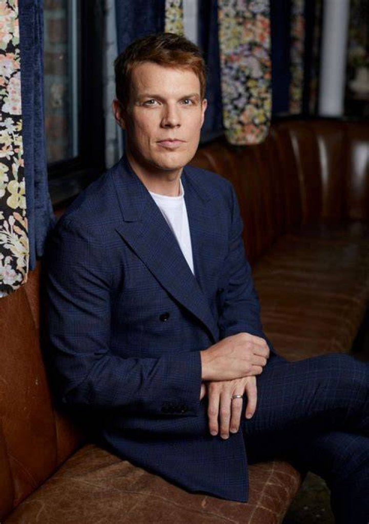 Jake Lacy's pet Rescue Dog