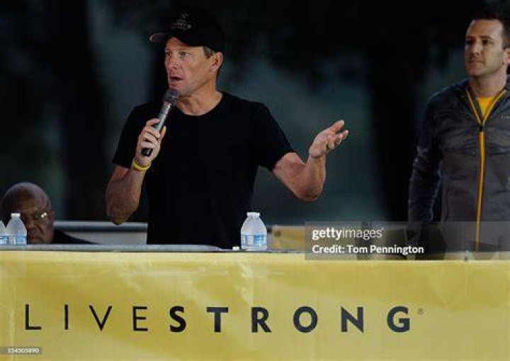 Lance Armstrong Speaks At The LIVESTRONG Challenge Ride