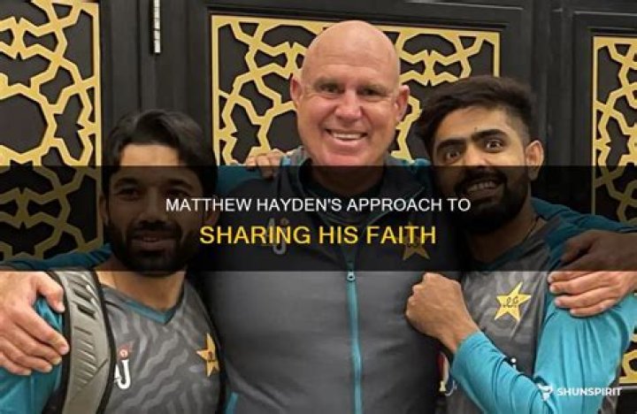 Matthew Hayden Religion