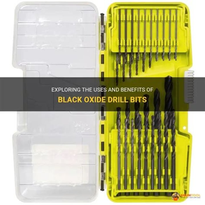 What are black oxide drill bits used for?