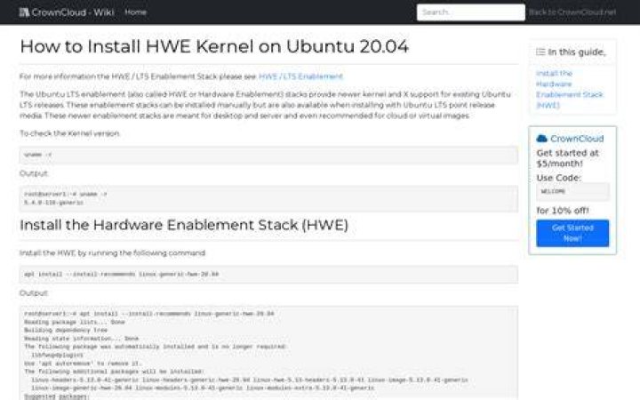 What is HWE kernel Ubuntu?