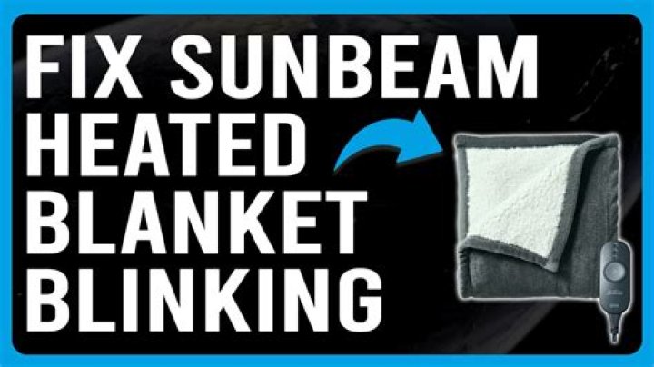 Why is my Sunbeam heated throw blinking?